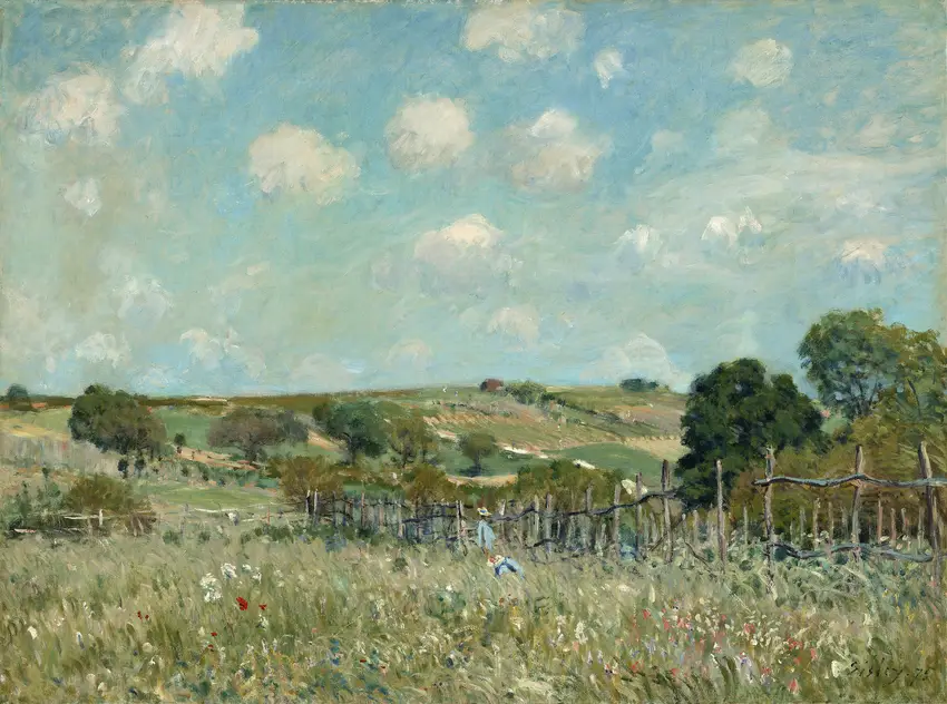 Meadow (1875) by Alfred Sisley